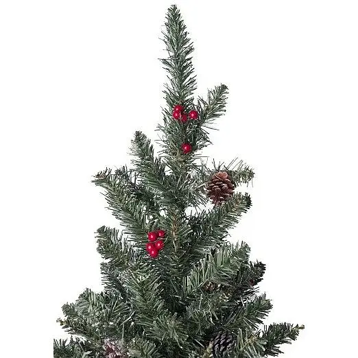 Сосна штучна Black Box Trees Creston Frosted з декоративними шишками та ягодами 60 см зелена (8718861153057) - фото 2