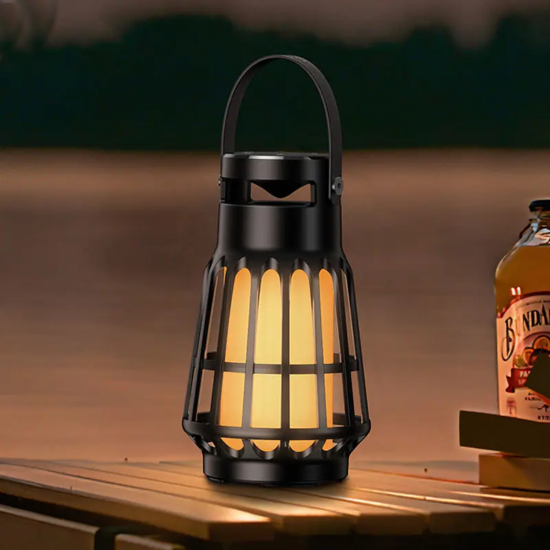Колонка Bluetooth Hoco BS61 Wild fun outdoor campinh light Magic black night - фото 2