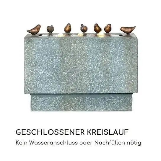 Фонтан садовий декоративний Blumfeldt Waterbirds LED (10034809) - фото 2