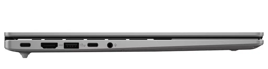 Ноутбук ASUS Vivobook 14 M1407KA-LY143 (14 WUXGA IPS, Ryzen 5 AI 330, 16 GB, 512 SSD, UMA, DOS) Silver (90NB15H3-M006Y0) - фото 7