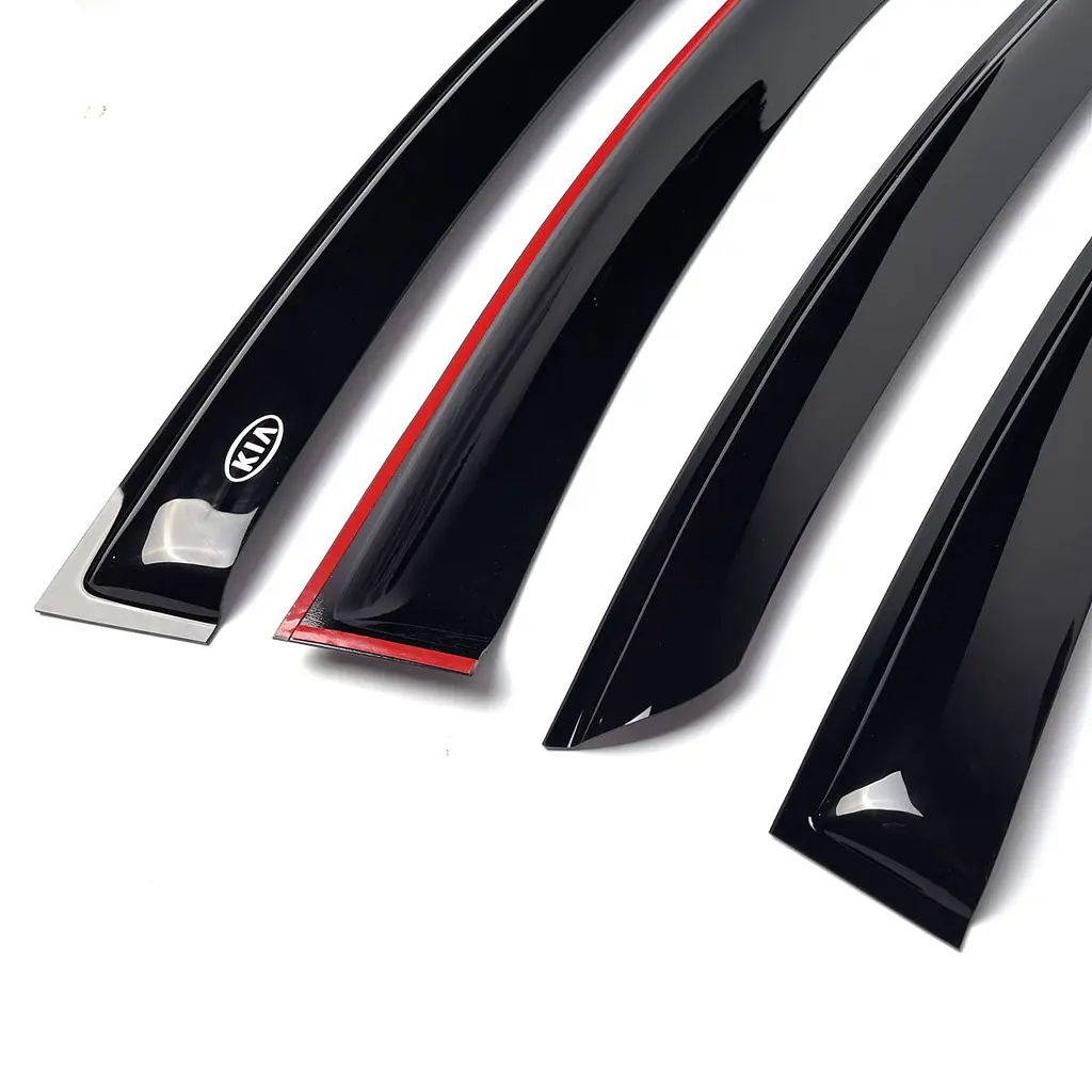 Дефлектори вікон вітровики Kia Rio Седан 2005-2011 Voron Glass - фото 2