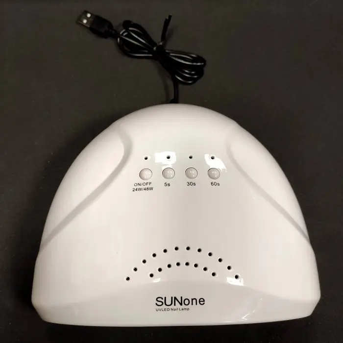 УФ лампа для гель-лаку SUN ONE LED UV Lamp 48 W для полімеризації, нарощування нігтів USB Біла - фото 3