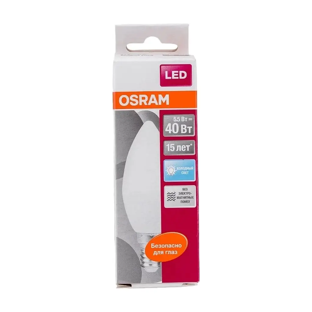 Лампочка Osram LS CL B40 5,5W/840 FR 230V E14 (4058075056886) - фото 4