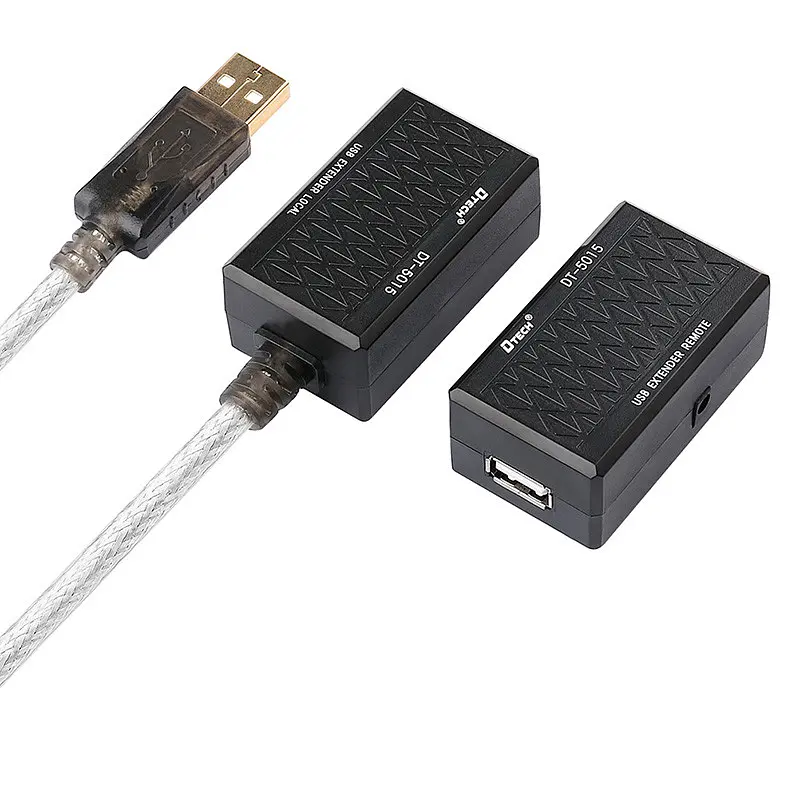 Кабель продовжувач USB 2.0 AM-AF, 60.0м (USB по витій парі RJ 45) DT-5015 Dtech - фото 2