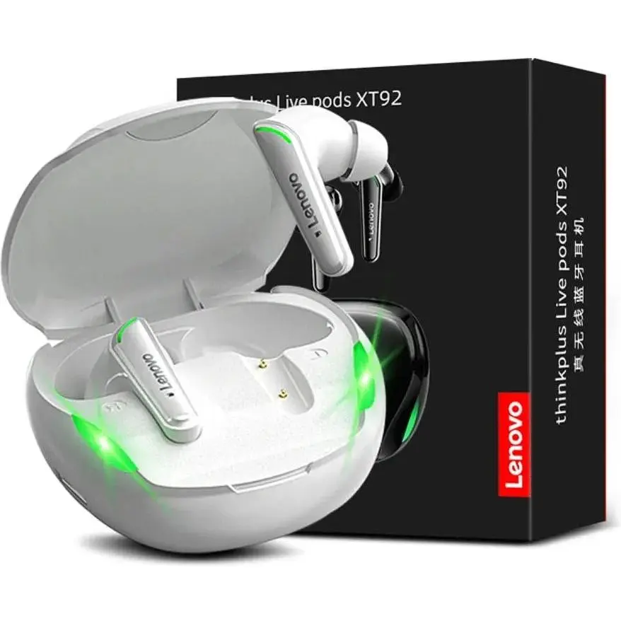 Наушники беспроводные Lenovo ThinkPlus XT92 белые - фото 5