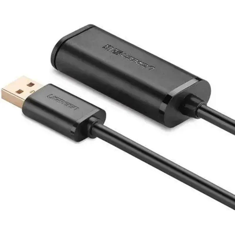 Дата кабель USB 2.0 AM to AF 10.0m Active black Ugreen (10321) - фото 3