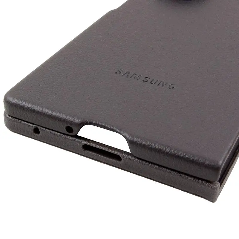 Кожаный чехол Leather Case (AAA) для Samsung Galaxy Z Fold7 Gray - фото 5