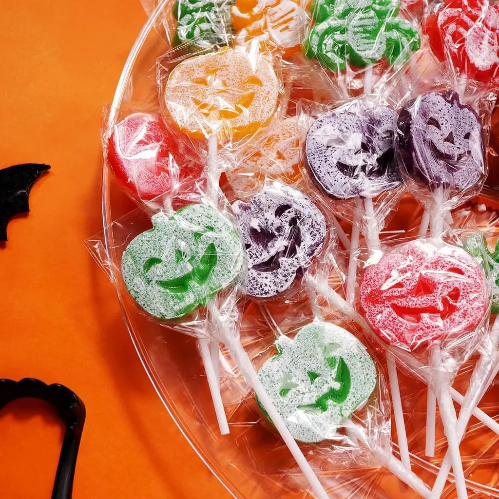 Льодяники на паличці Halloween Pumpkin Tattoo Lollipop 24 шт, 288г - фото 3