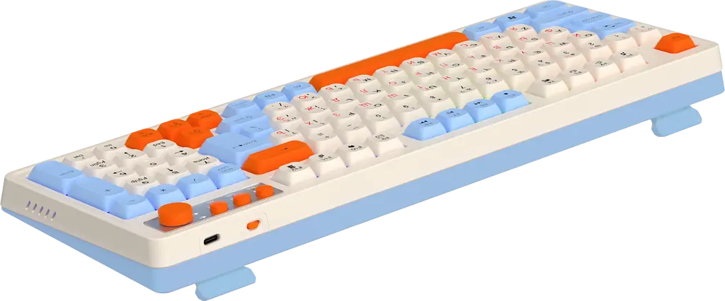 Клавиатура беспроводная Maxxter KBGW-3C01-UA RGB White - фото 3