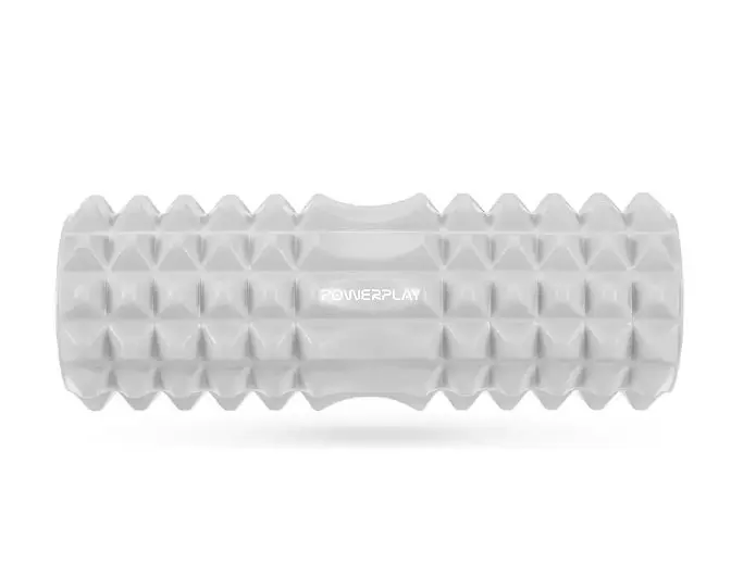 Масажний ролик (роллер) PowerPlay 4405 EVA Massage Roller Сірий 33x12 см (PP_4405_Grey) - фото 2
