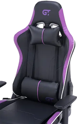 Геймерское кресло GT Racer черное с фиолетовым (X-2528 Black/Purple) - фото 9