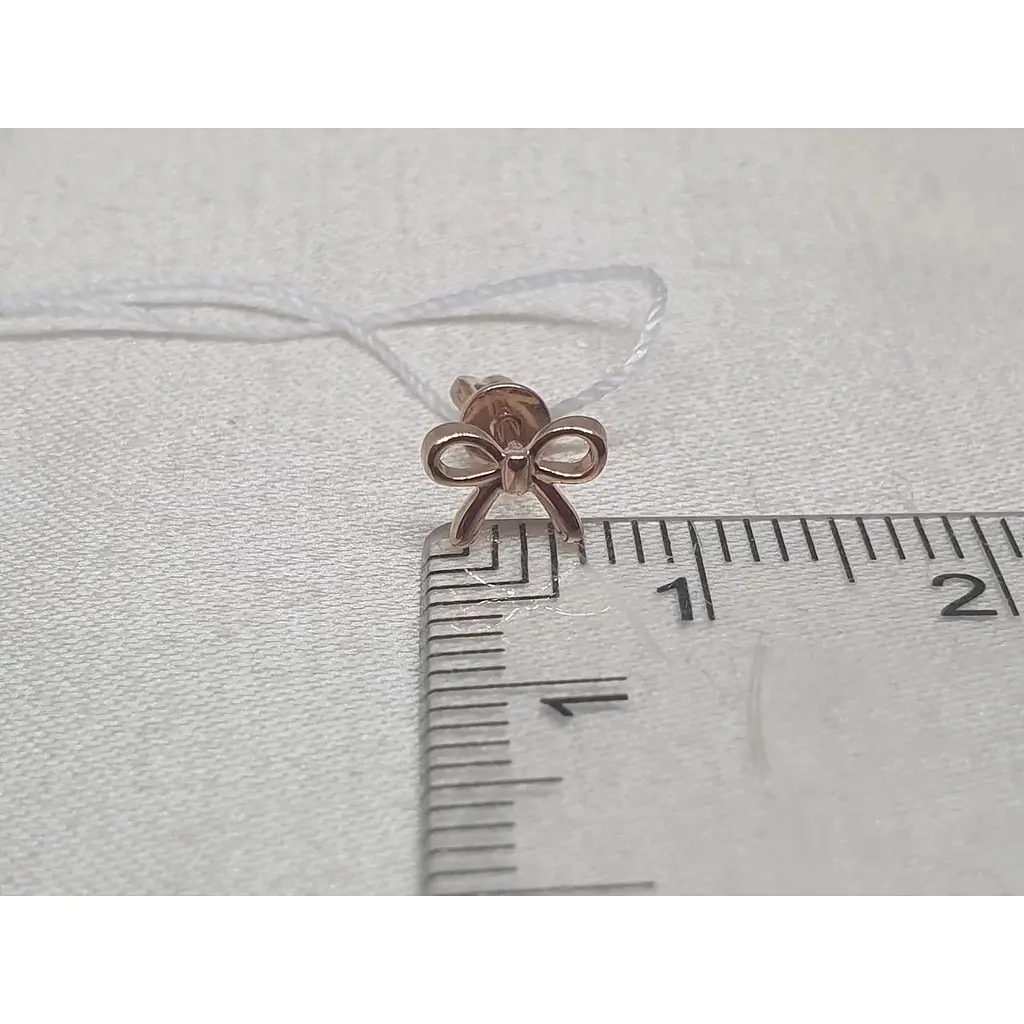 Золоті сережки-пуссети Столична Ювелірна Фабрика з фіанітами. 1101034 - фото 4