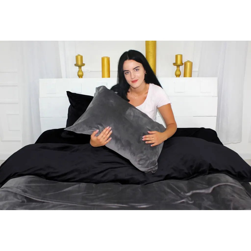 Постільна білизна MirSon Велюр Winter Frost 28-0005 + 28-0007 Trollius Velvet 2х160х220 (2200004008264) - фото 2