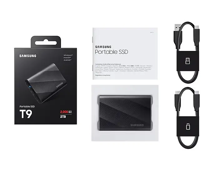 Портативний SSD Samsung 2TB USB 3.2 Gen 2 Type-C T9 teh0014720 - фото 2