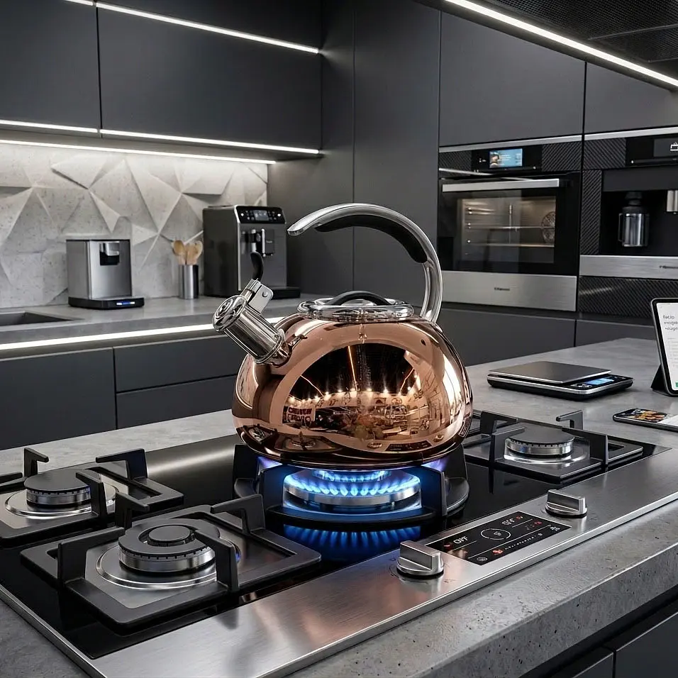 Чайник зі свистком Kohen Golden Flame 3 л (KN93005) - фото 5