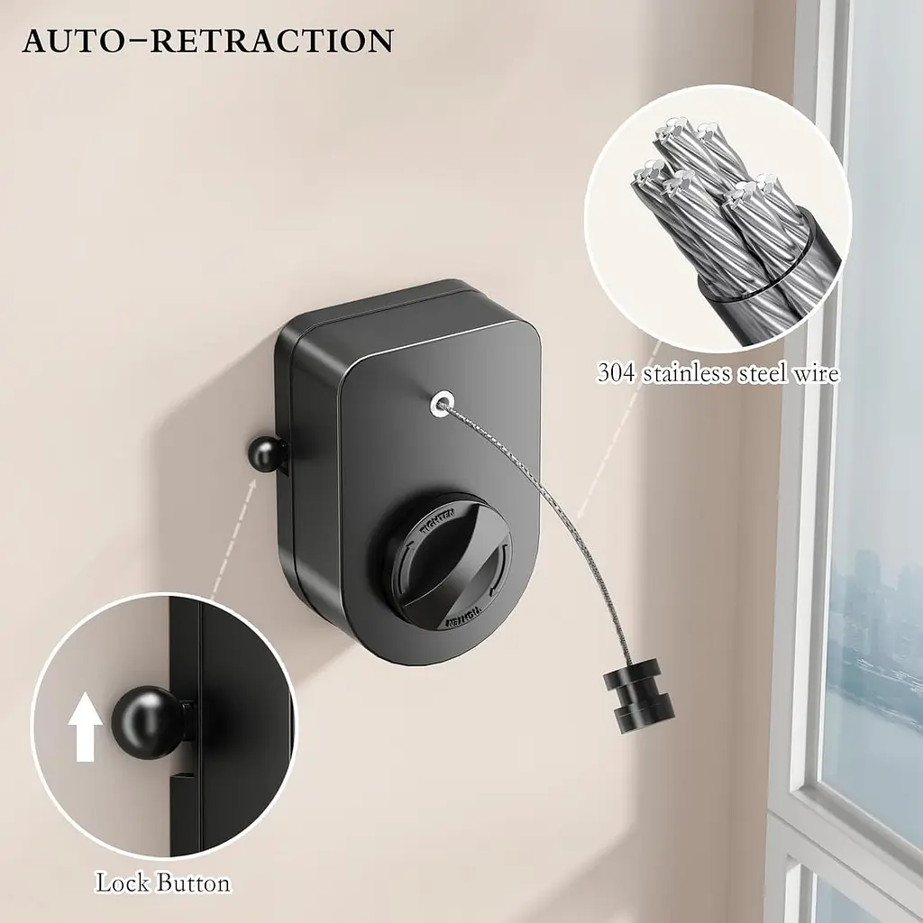 Сушка трос Wall Dryer WD-5 для білизни ∙ Надійна та зручна сушка Wall Dryer WD-5 - фото 3