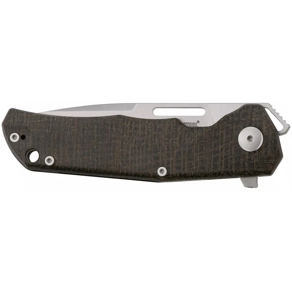 Ніж Lionsteel Q4ttro Green Burlap Micarta - фото 3