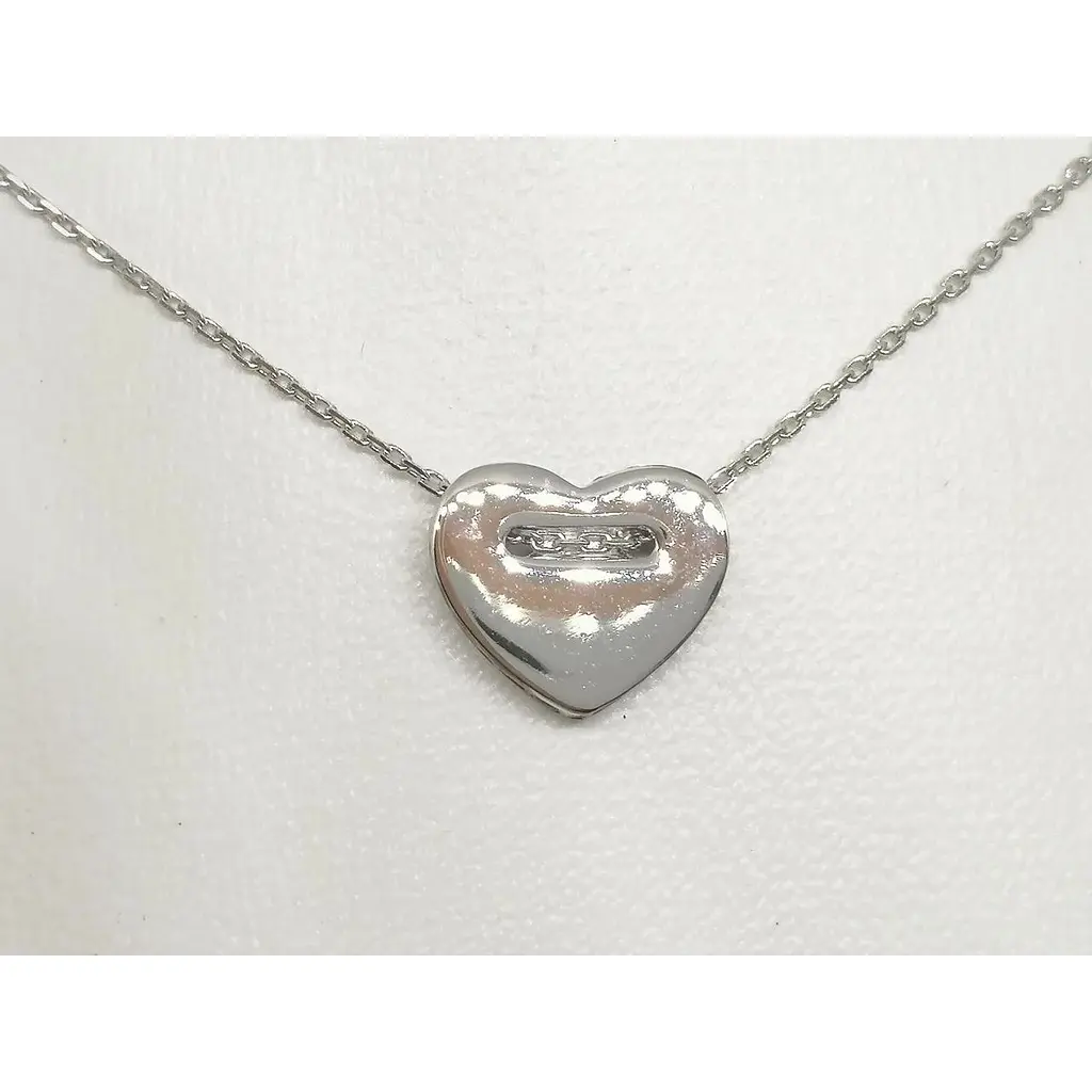Срібне кольє Qvaliz Серце. Артикул 908-00954 45 - фото 2