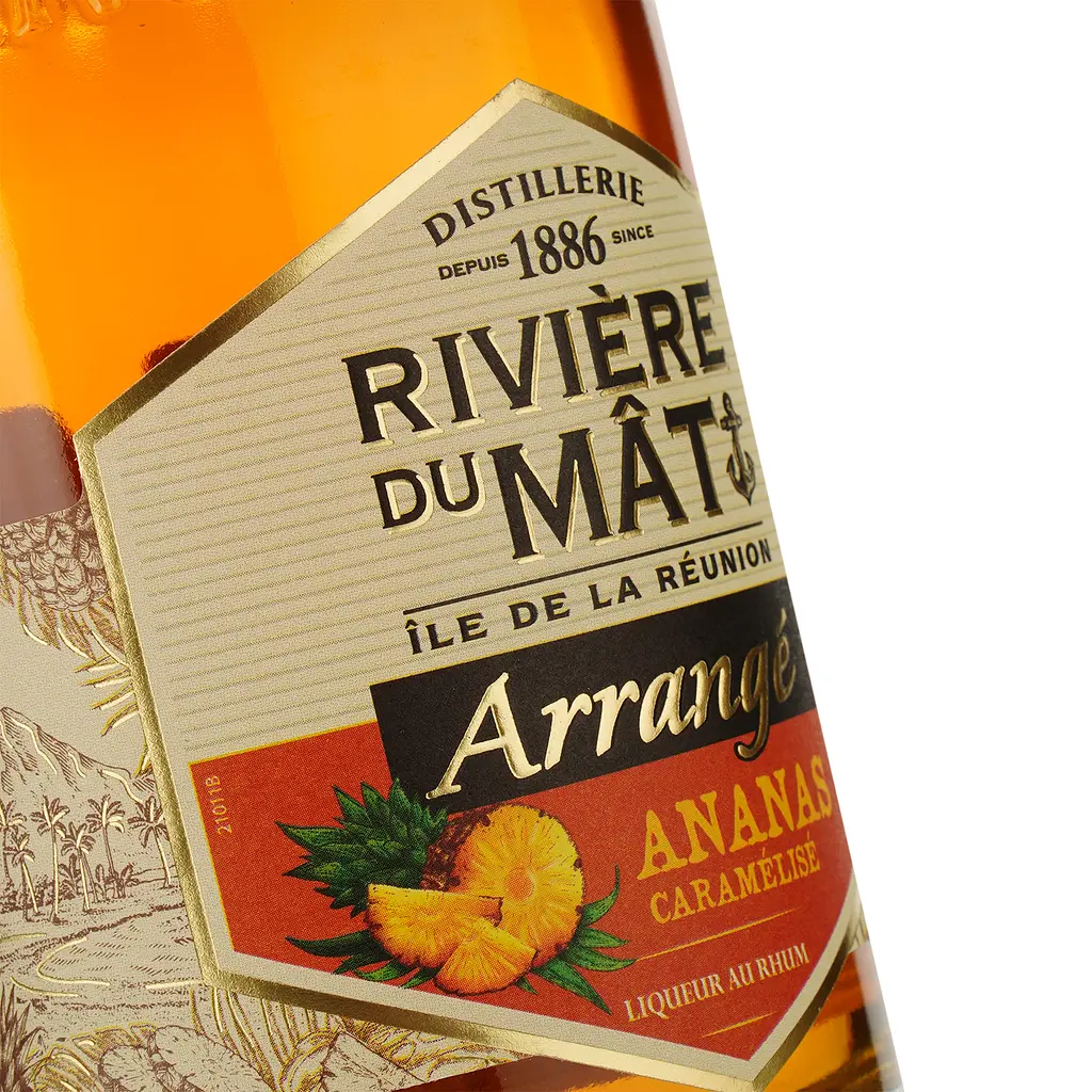 Ром La Martiniquaise Riviere du Mat Arrange Ananas Caramelise, 35%, 0,7 л - фото 3