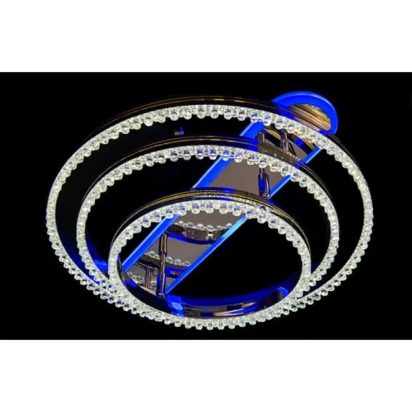 LED люстра світильник з пультом і підсвічуванням Linisoln 55070/3 CH - фото 3