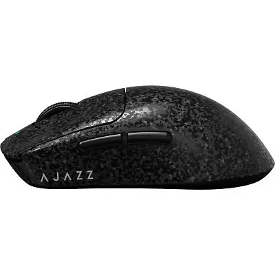 Компьютерная мышка Ajazz AJ199 MAX Carbon Fiber Wireless/Bluetooth/USB Black (AJ199-MAX-B) - фото 3