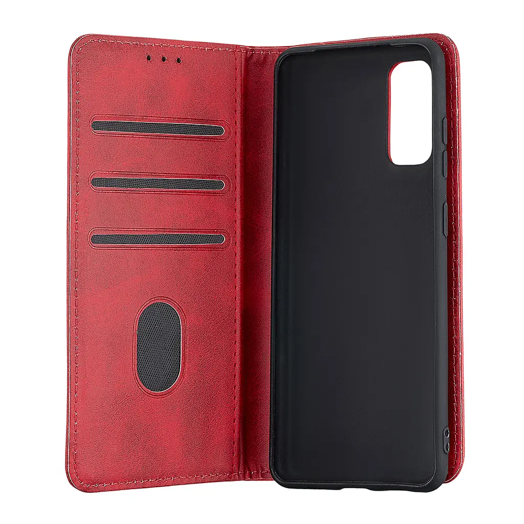 Чохол-книжка Premium Samsung S20 4G (G980)/S20 5G (G981) Dark Red - фото 2