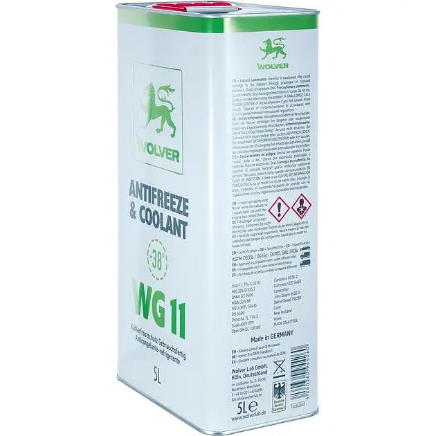 Антифриз Wolver Antifreeze & Coolant WG11 зеленый 5 л - фото 2