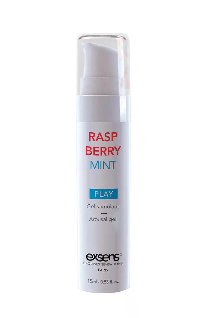 Стимулюючий гель для клітора або оральних ласок, 15 мл (полуниця) EXSENS Kissable Raspberry Mint - фото 3