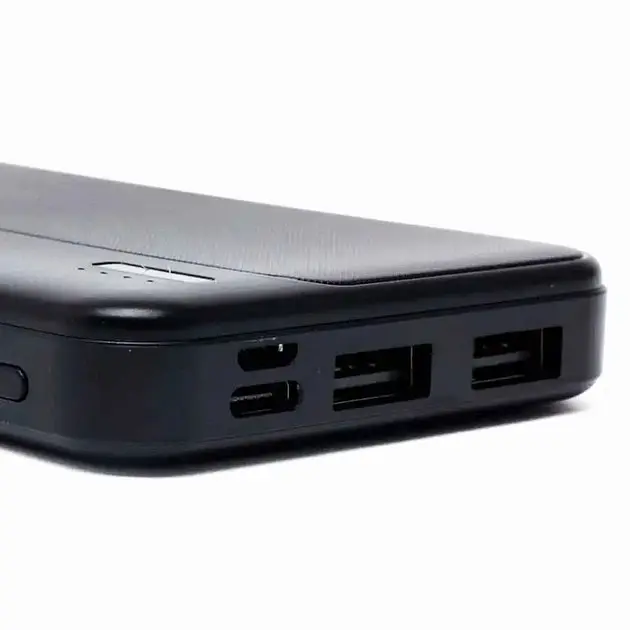 Зовнішній акумулятор Power Bank на 20000 мА·год  INKAX PB-02A зарядний пристрій 2xUSB + Type-C + Micro USB - фото 4