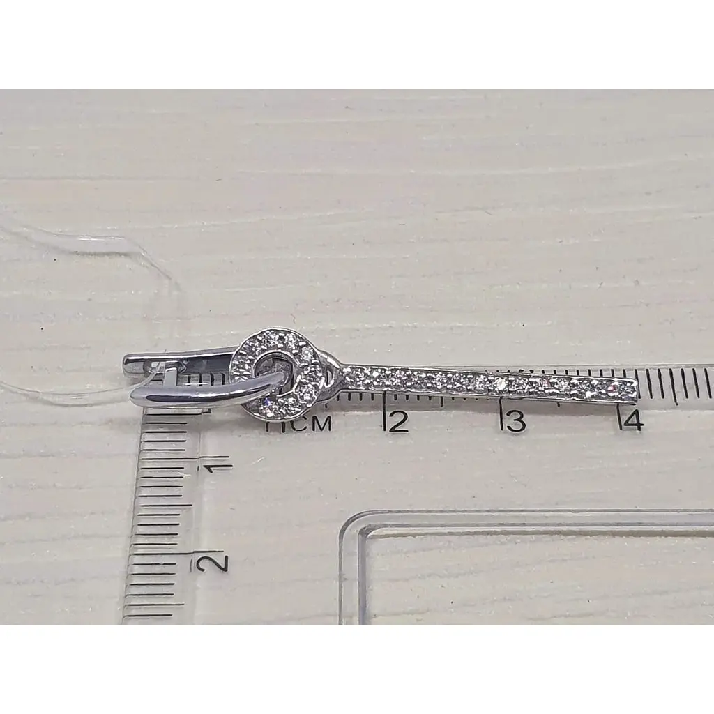 Серебряные серьги Qvaliz с фианитами. 90201371 - фото 3