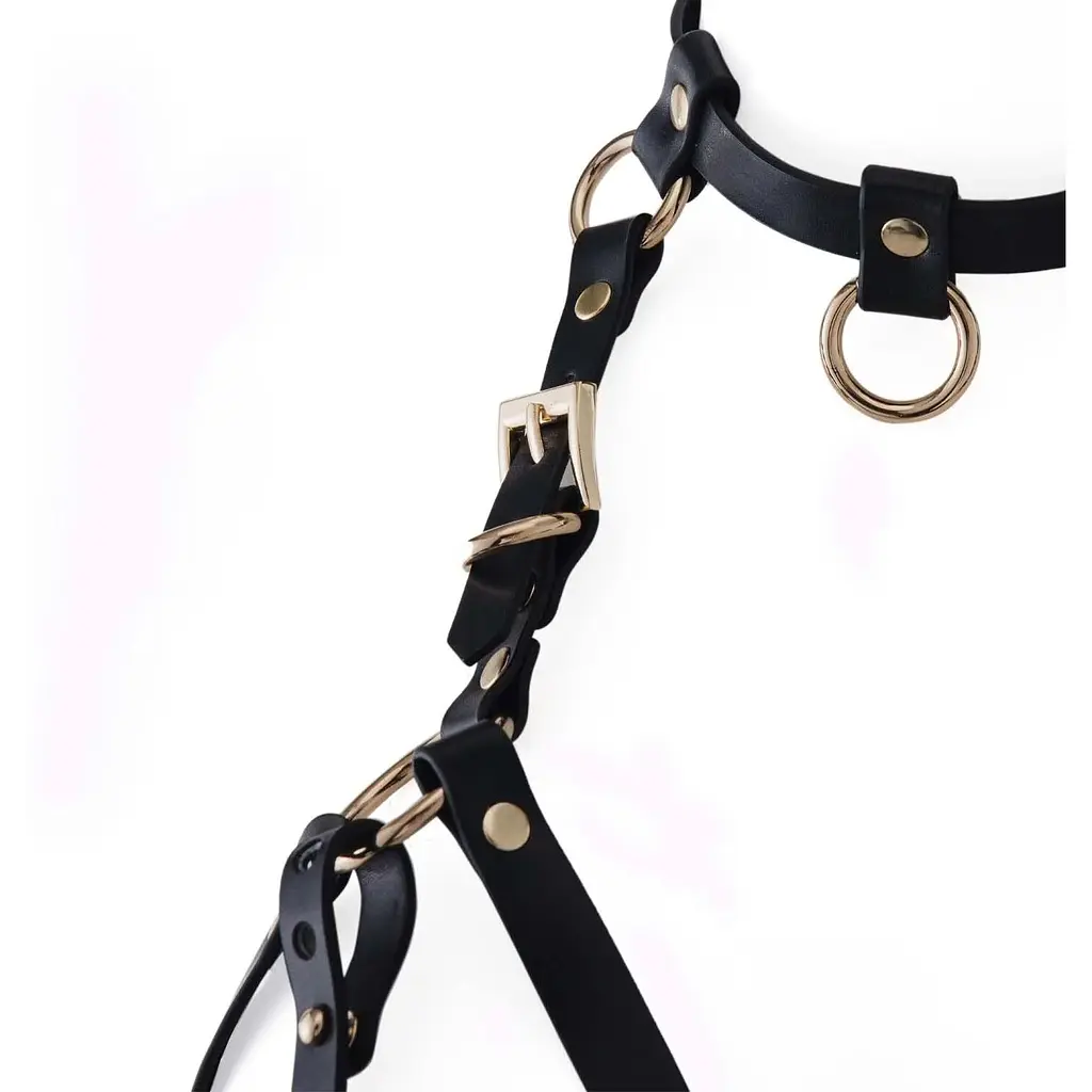 Портупея на груди Lockink Sevanda Queen Chest Harness With Removable Bra - фото 6