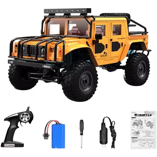 Машинка на радіокеруванні JJRC Hummer H1 1:12 4WD Off-Road Vehicle Orange [142539] - фото 3