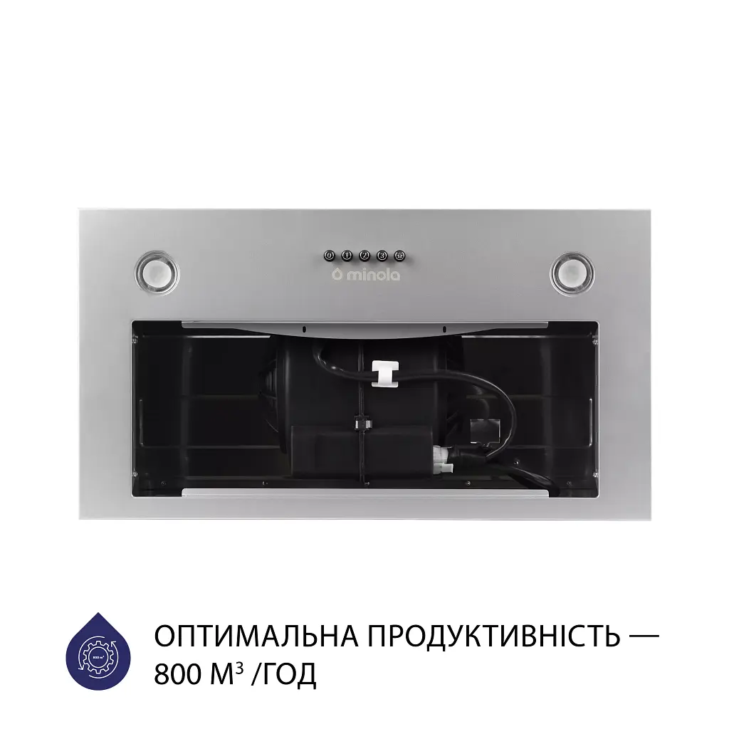 Вытяжка полновстраиваемая Minola HBI 5327 GR 800 LED - фото 3