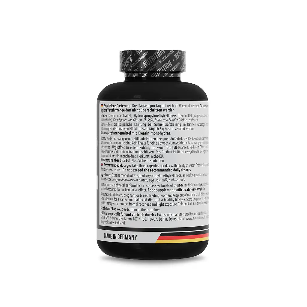 Креатин MST Nutrition Моногідрат в капсулах 3400 мг - 180 капсул - фото 3