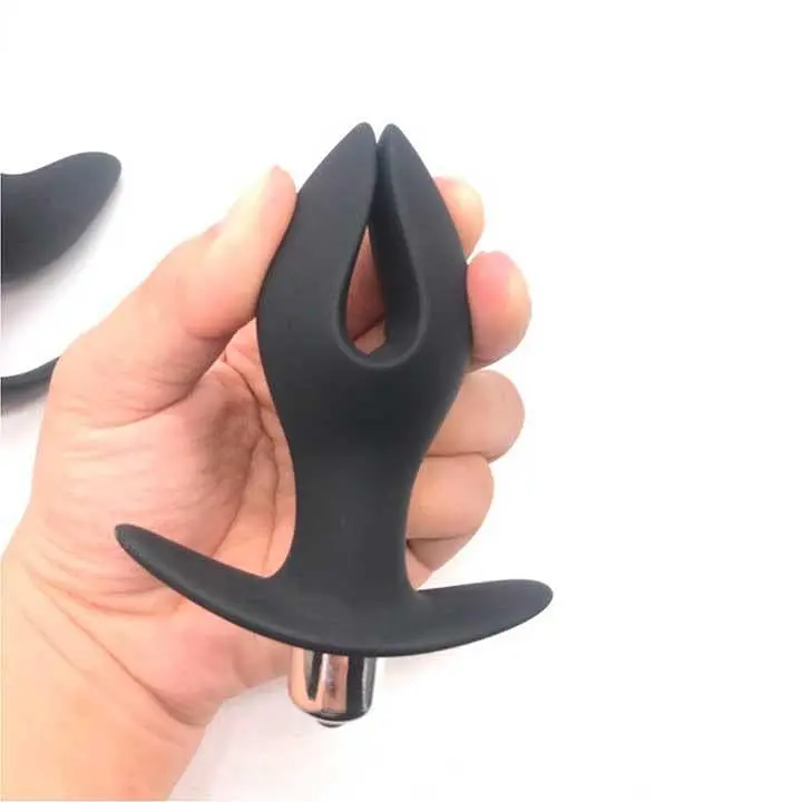 Анальна пробка-розширювач з вібрацією Black Velvets Anchor Plug 12,2 см. K000671 - фото 2