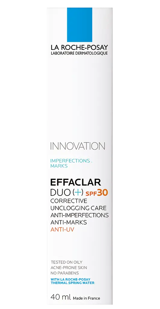 Коригуючий засіб проти недоліків і слідів постакне La Roche-Posay Effaclar Duo SPF30 для жирної проблемної шкіри 40 мл - фото 3