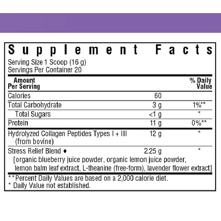 Колаген Спокій і гармонія Bluebonnet Nutrition Collagen Refreshers Zen Type I & III смак чорниця-лаванда 320 г - фото 3