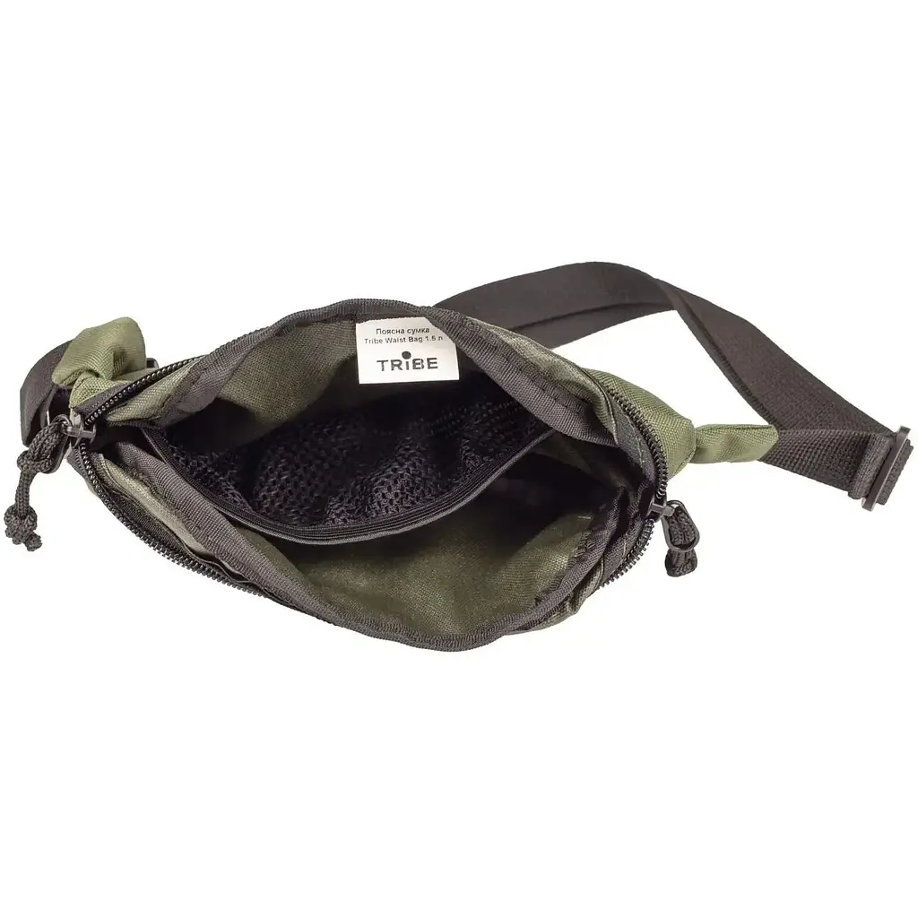 Поясна сумка Tribe Waist bag 1.5 л T-ID-0002 Olive (1042-T-ID-0001-olive) - фото 4