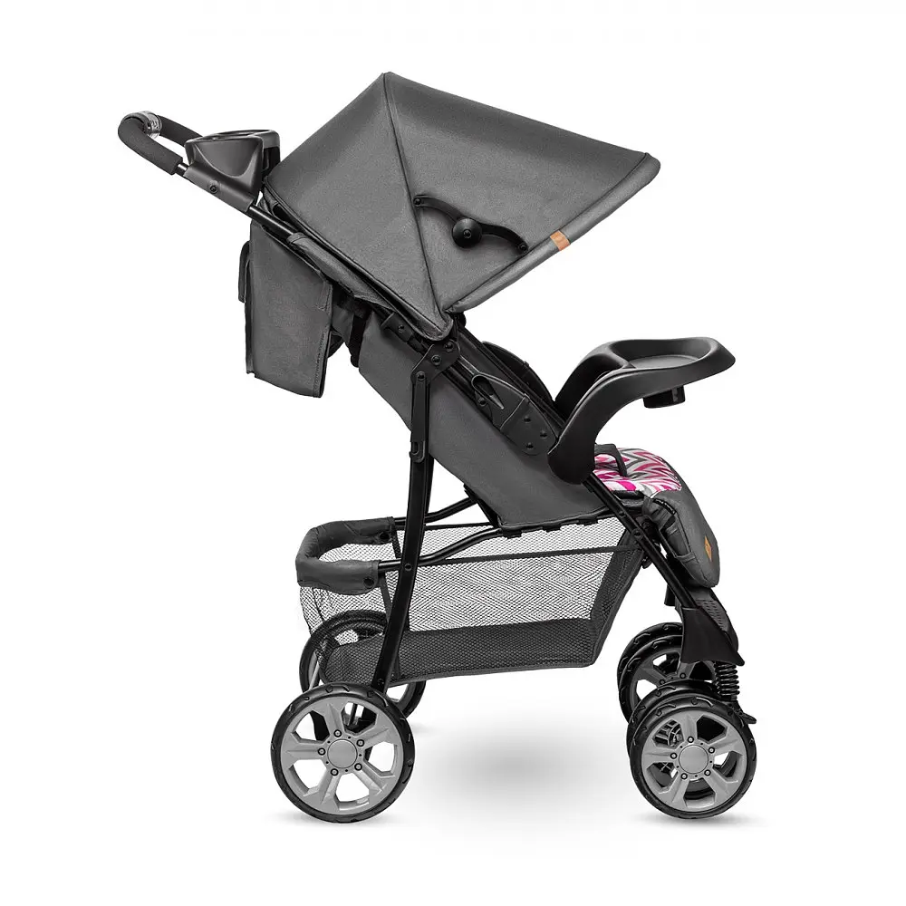 Прогулянкова коляска Lionelo Emma Plus Pink Scandi, темно-сіра (LO-EMMA PLUS PINK SCANDI) - фото 7