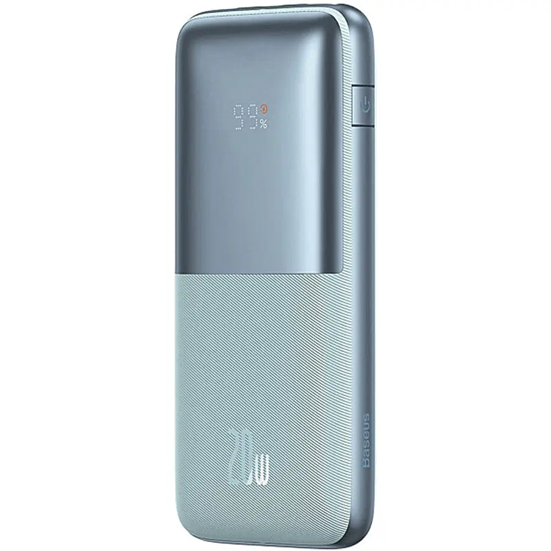 Внешний аккумулятор Baseus Bipow Pro Digital Display 10000 mAh 20W (PPBD040103) голубой - фото 4