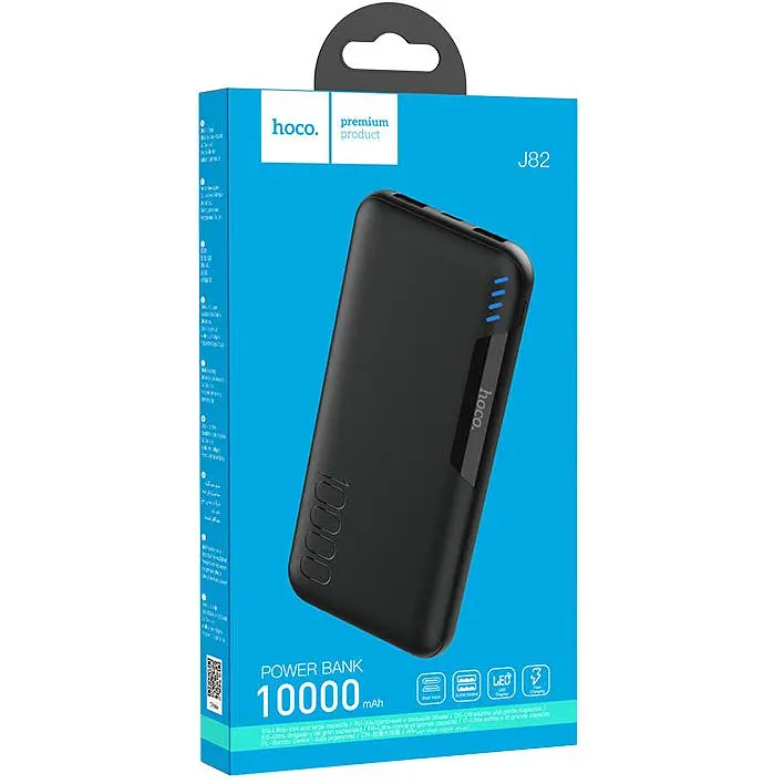 Портативний Акумулятор Power Bank Hoco J82 Easylink 10000 mAh Чорний - фото 5