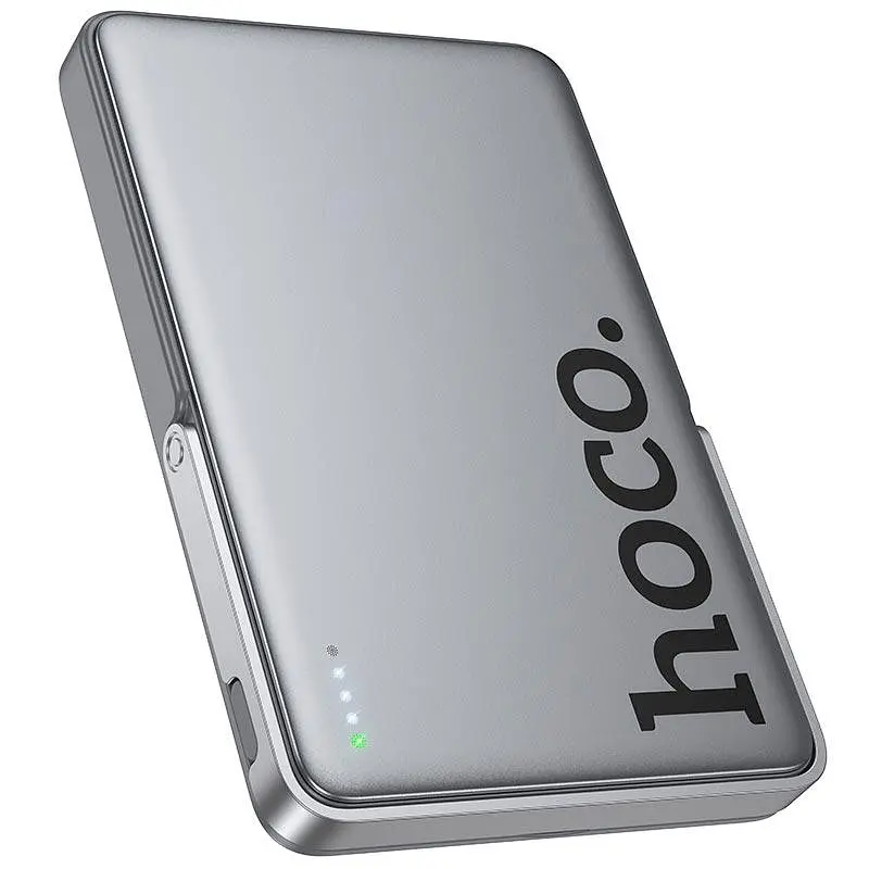Портативне зарядне - магнітний павер банк Hoco Q36 Sunlight magnetic suction + holder PD 20W 5000 mAh - фото 2