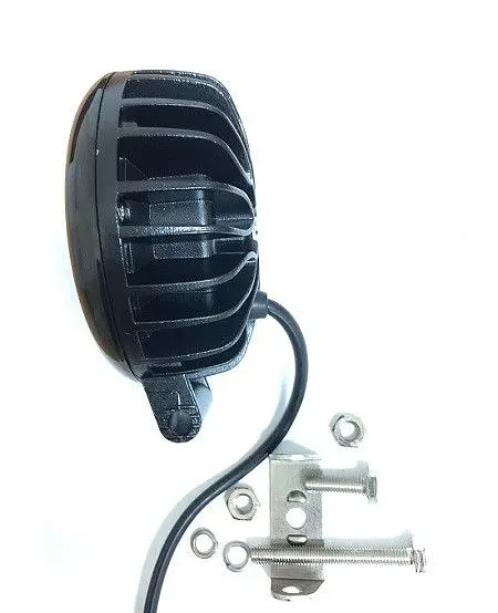 Світлодіодна додаткова LED фара Кругла D115x60 mm / 30W / 10Wх3 / Далекий 1 шт. - фото 2