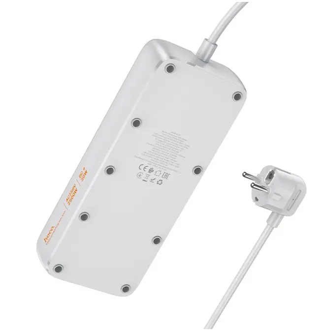 Мережевий подовжувач Hoco AC22 Sunlight PD30W 4 розетки 1.5m Білий - фото 2