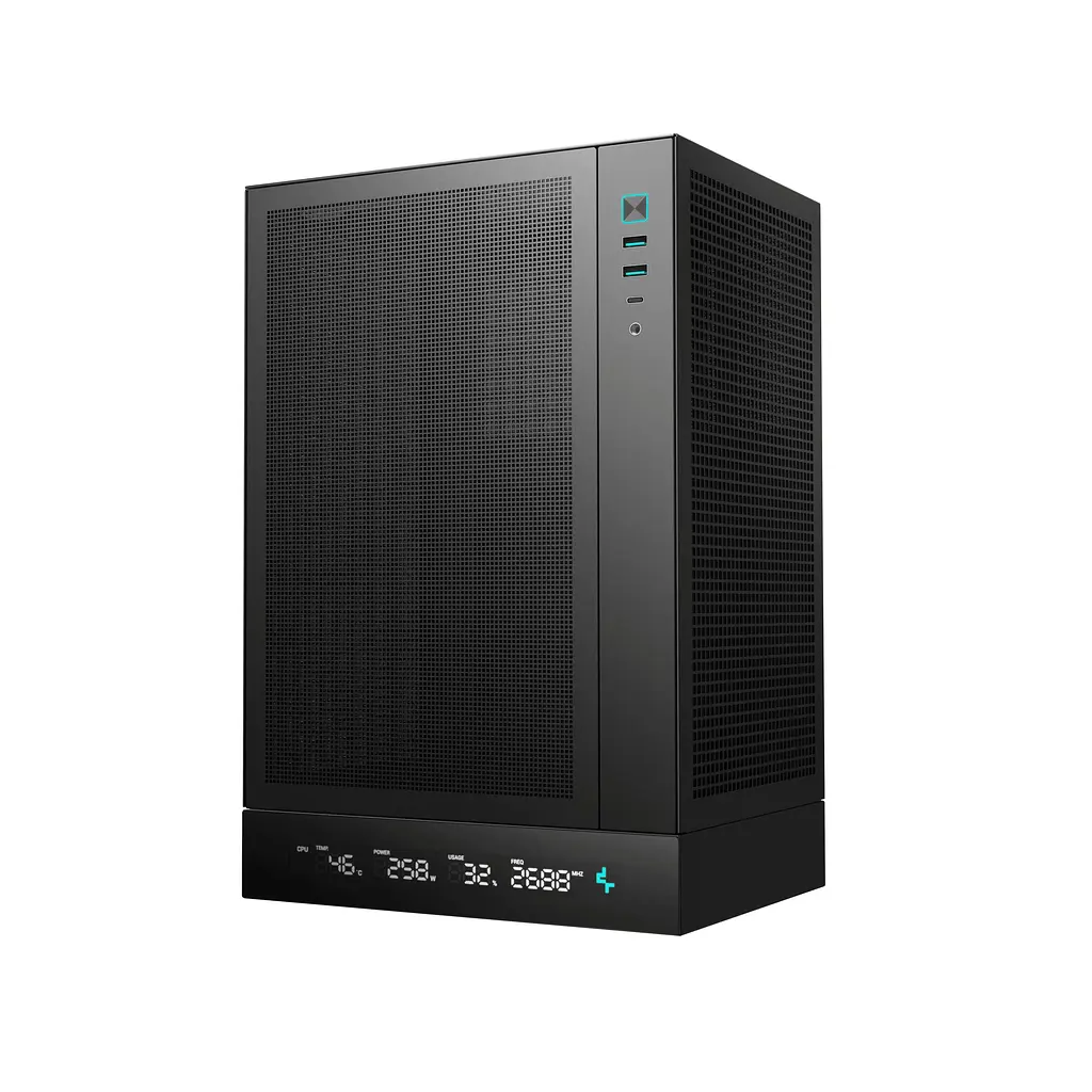 Корпус Deepcool CH170 Digital Black без БП (R-CH170-BKNPI0D-G-1) - фото 2