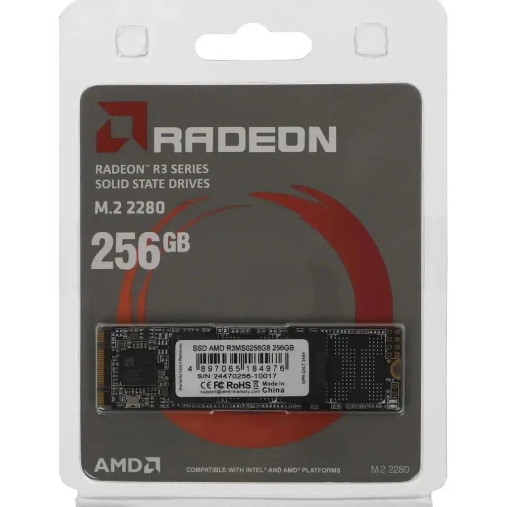 SSD накопитель AMD Radeon R3 256GB [R3MS0256G8] [142467] - фото 4