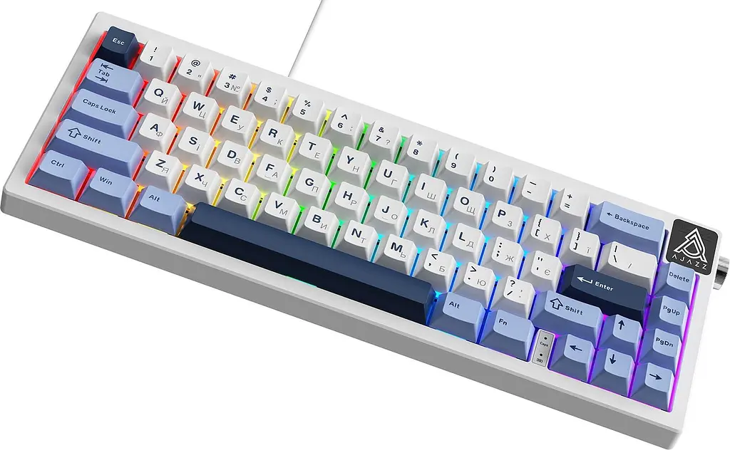 Клавиатура Ajazz AK650 Sea Salt switches Blue White Blue (AK650-SS-BWB) - фото 3