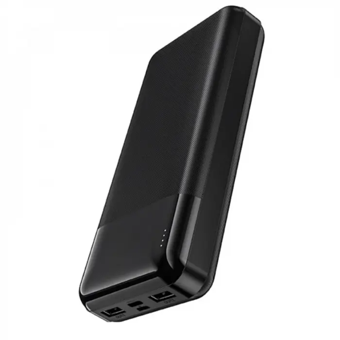 Зовнішній акумулятор Power bank HOCO J72A 20000mAh Повербанк для телефона / Павербанк Чорний - фото 2