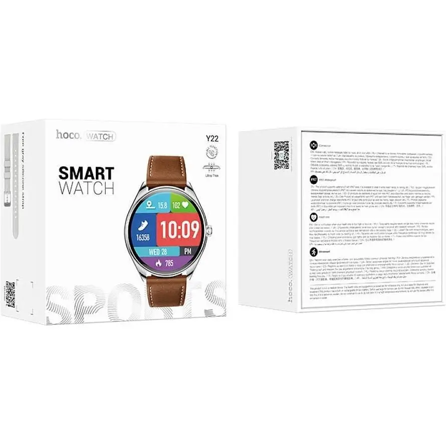 Смарт-часы Hoco Y22 AMOLED Smart Sports Watch (call version) Silver - фото 3