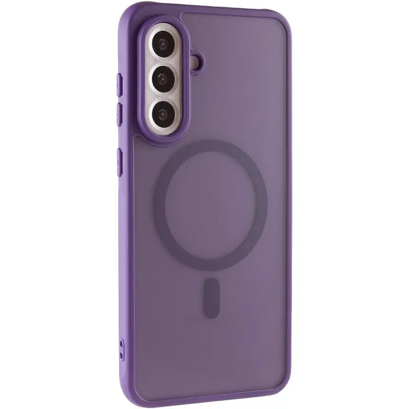 Чохол TPU Bloom with MagSafe для Samsung Galaxy S25 FE Purple - фото 2